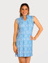 Mandarine Collar Sleeveless Mini Bodycon Dress - D2097